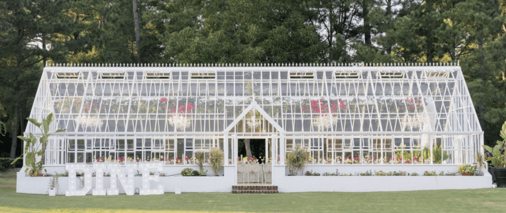 Greenhouse wedding venue